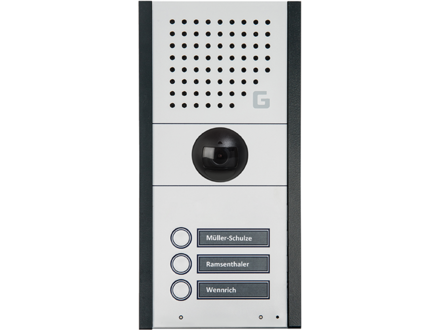 NeuroKom serverlose Nebensprechstelle mit Videokamera / Videosprechstelle und 3 Zielwahltasten WS 908-3-VIR: Gehrke